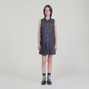 Virgie Short Denim Dress Deep Blu