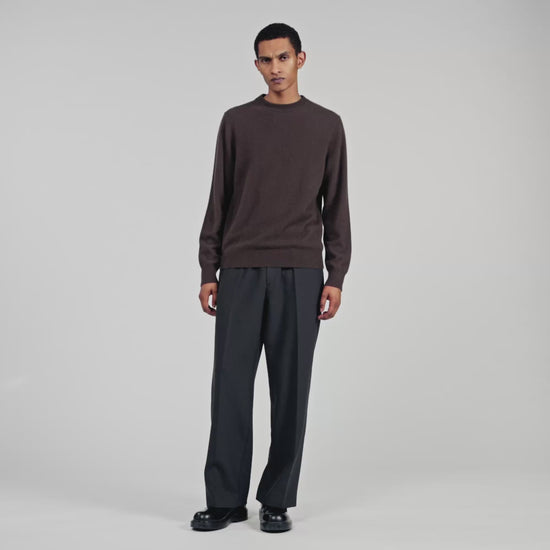 Crewneck Cashmere Cashmere Sweater Taupe