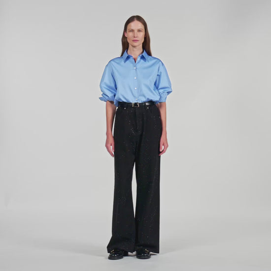 Golden Wide-leg jeans Black
