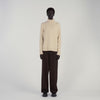Yak Wool And Cashmere Turtleneck Jumper Beige