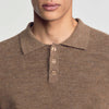 Alpaca Polo Alpaca polo shirt Beige / Taupe