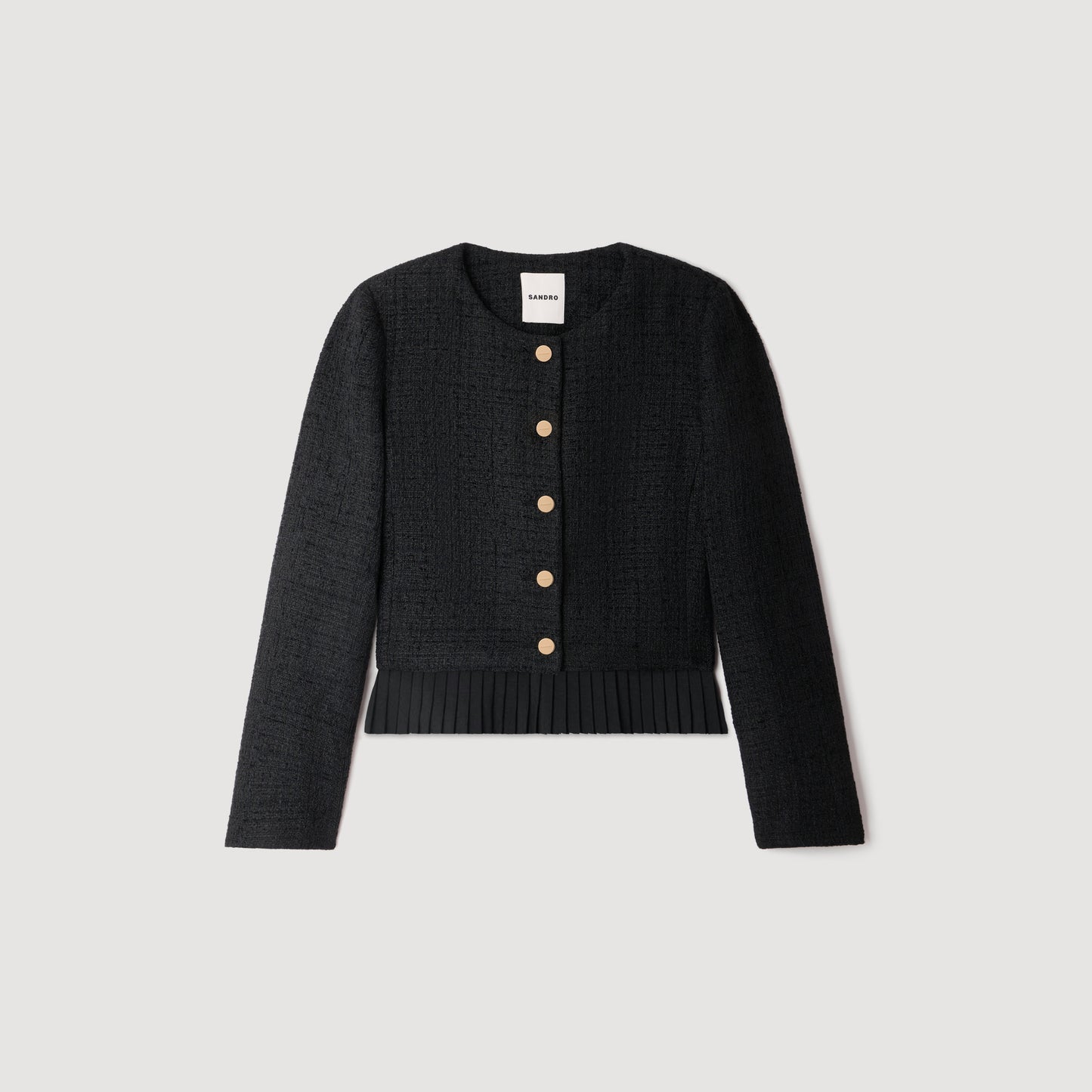 Paloma 2-in-1 tweed jacket Black