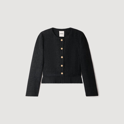 Paloma 2-in-1 tweed jacket Black