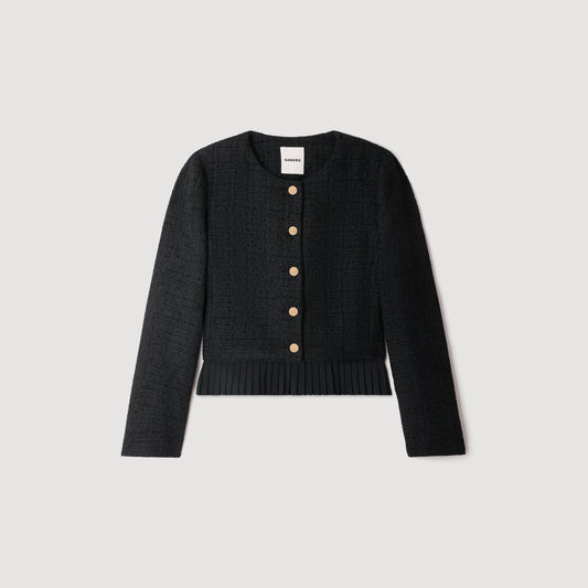 Paloma 2-in-1 tweed jacket Black