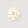 Chouchou Plain Satin-Effect Scrunchie Ecru