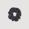 Chouchou Rhinestone Knit Scrunchie Charcoal Grey