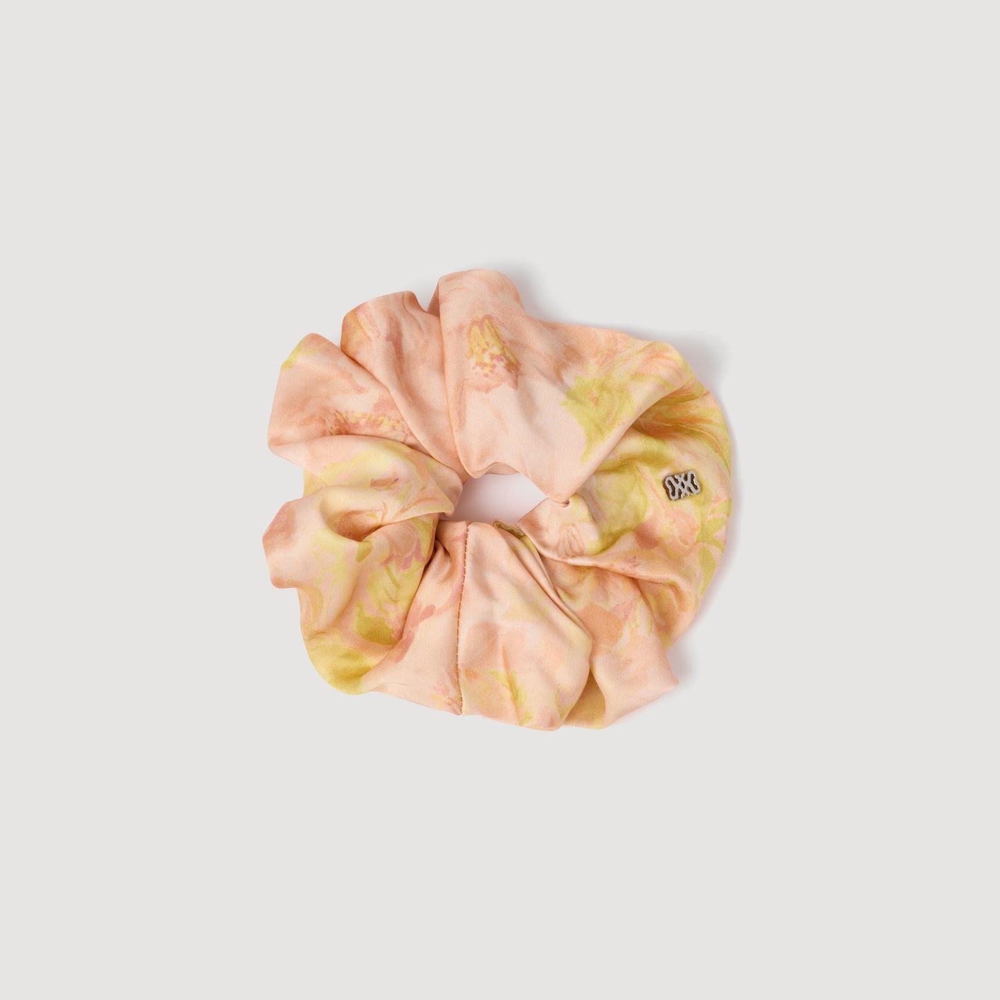 Chouchou Floral Scrunchie Pink / Green