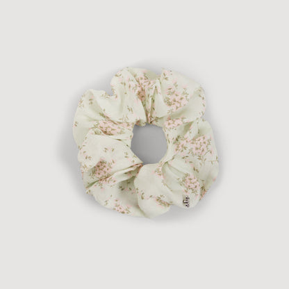 Chouchou Floral Scrunchie Pink / Green