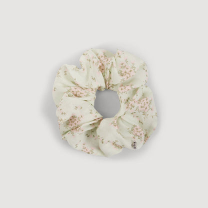 Chouchou Floral Scrunchie Pink / Green