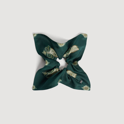 Chouchou Paisley print scrunchie Green