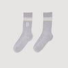 Embroidered Socks Grey