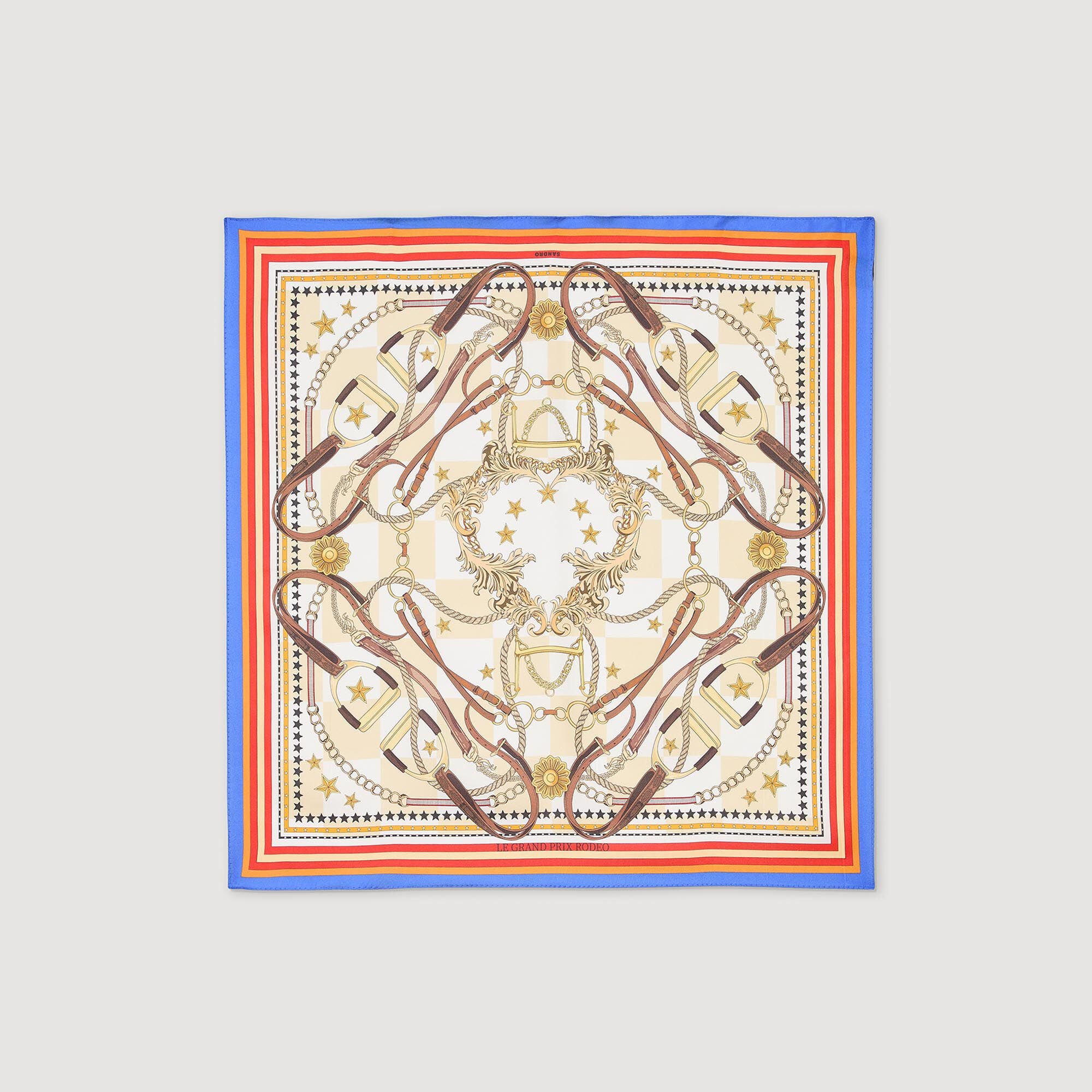 Silk Scarf Blue