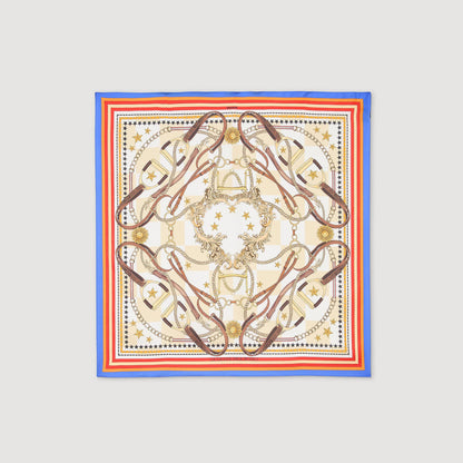 Silk Scarf Blue