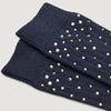 Rhinestone Socks Navy Blue
