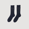 Rhinestone Socks Navy Blue