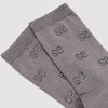 Rhinestone Socks Grey