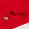 Shani Tie-up wool bandana Red