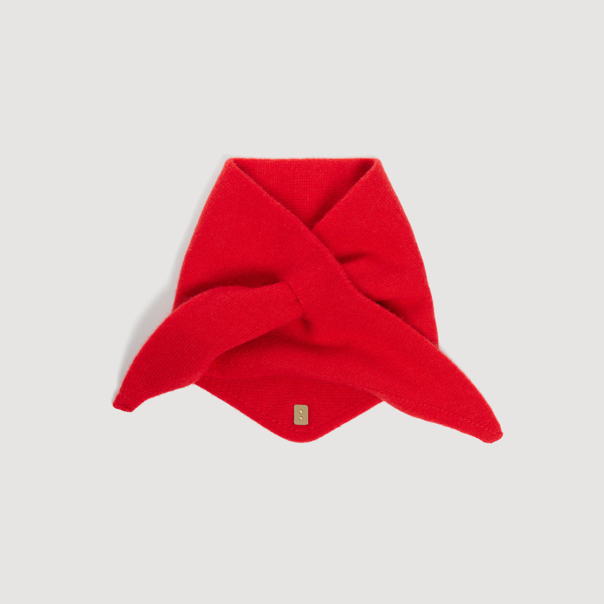 Shani Tie-up wool bandana Red