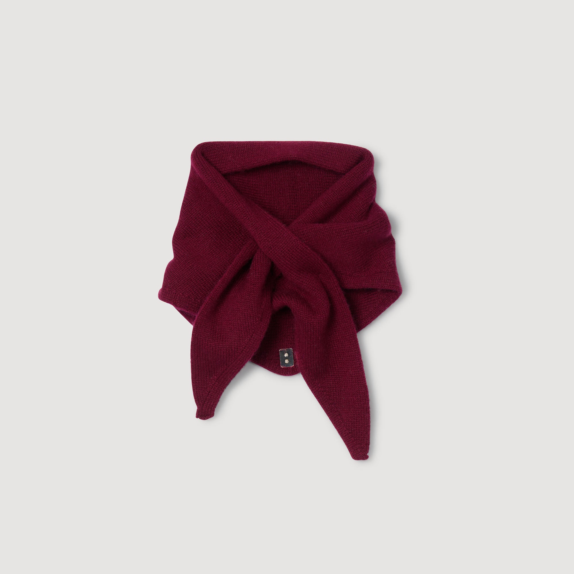 Shani Wool And Cashmere Scarf Bordeaux