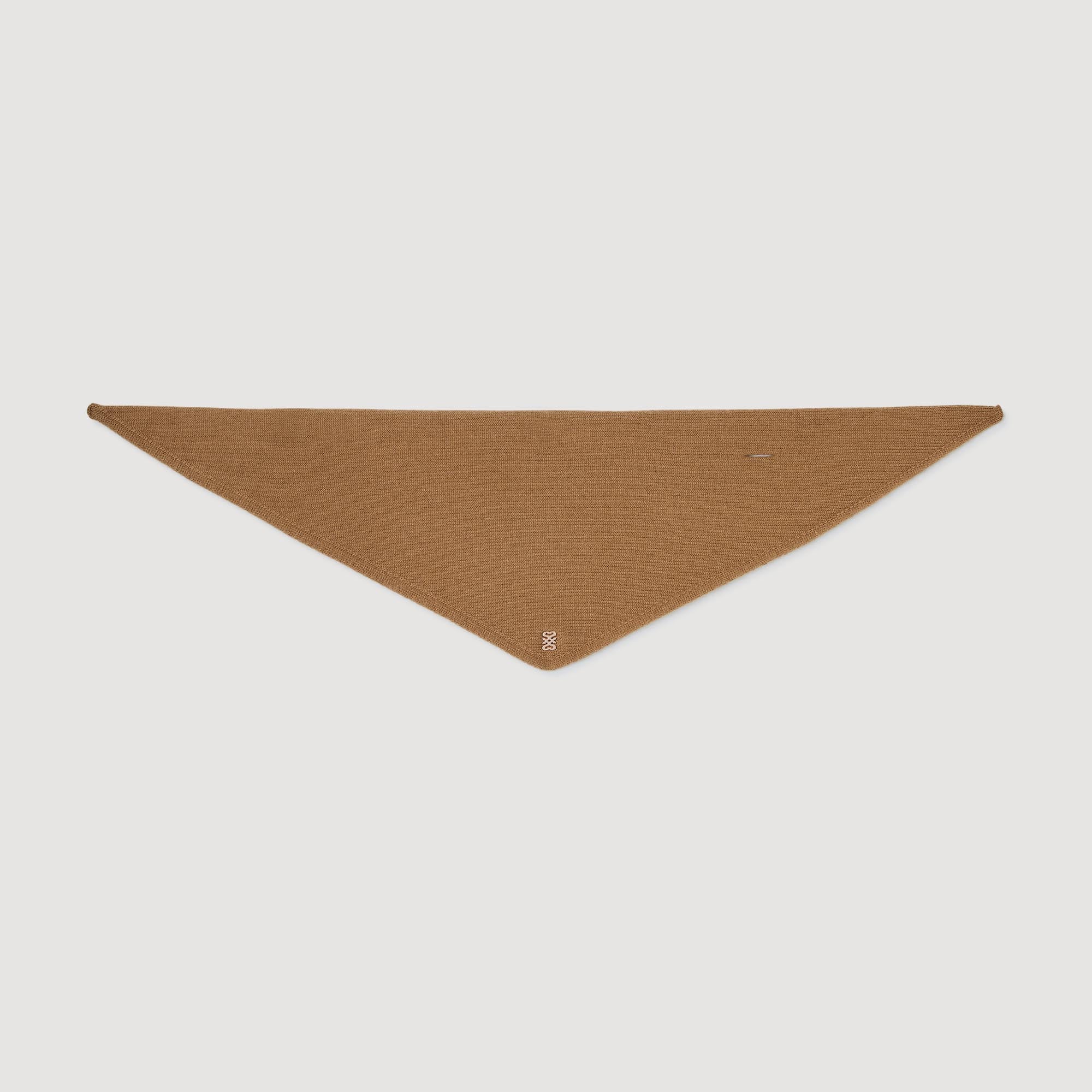 Shani Wool And Cashmere Scarf Light Brown