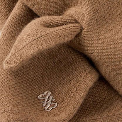 Shani Wool And Cashmere Scarf Light Brown