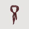 Scarf Silk Bandana Print Scarf Bordeaux