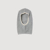 Isaline Ribbed Wool Balaclava Grey