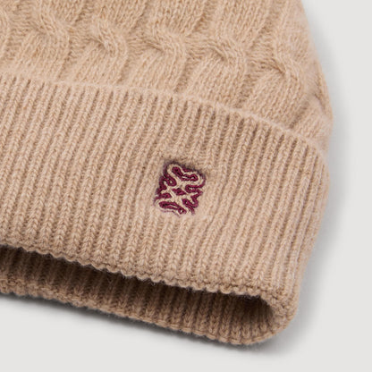 Oreaneau Wool And Cashmere Hat Beige