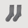 Strassia Rhinestone Socks Charcoal Grey