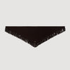 Oli Fringed wool triangle scarf Brown