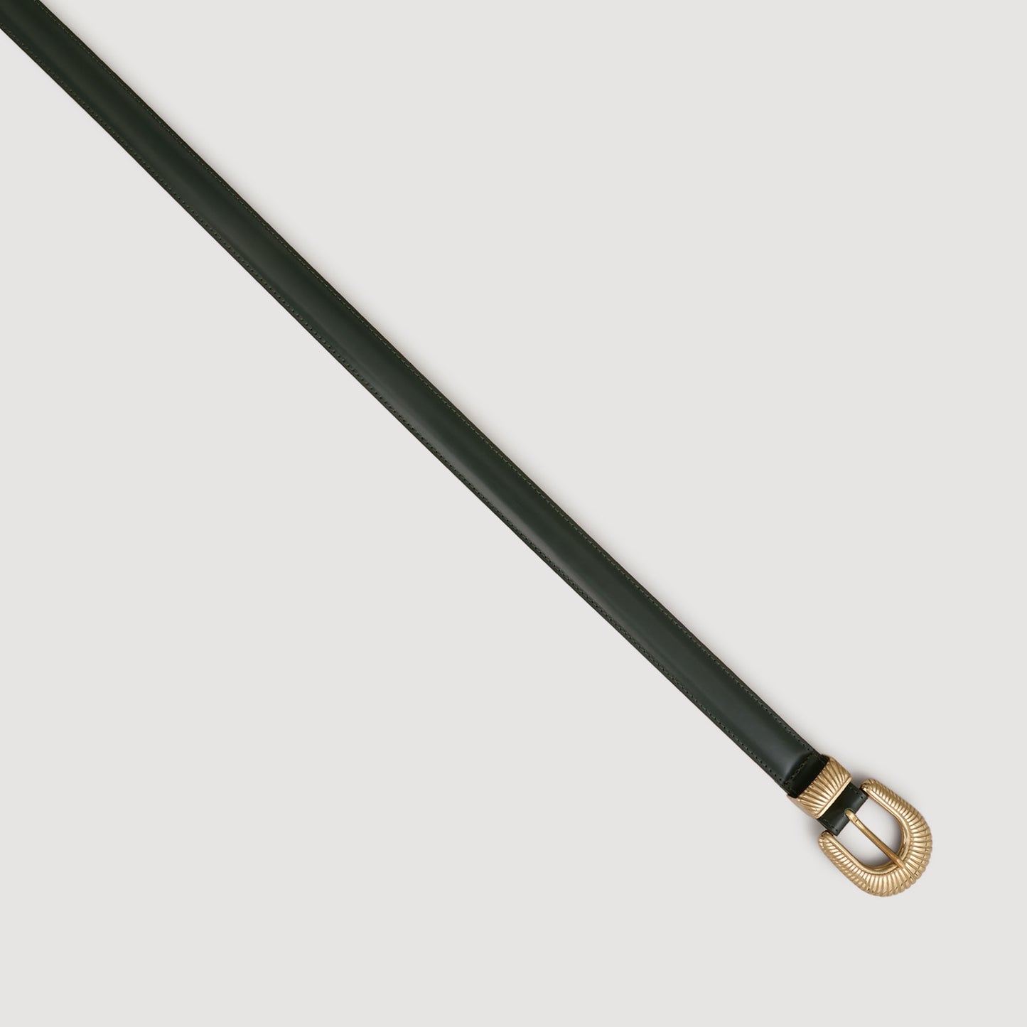 Eve Belt Leather Belt Bottle Green