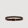 Janys Belt Suede Belt With Rivets Brown
