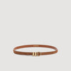 La Flo Suede leather belt Beige