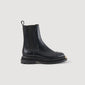 Liam Ankle Boots With Notched Sole Black