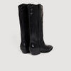 Evie Leather western boots Black
