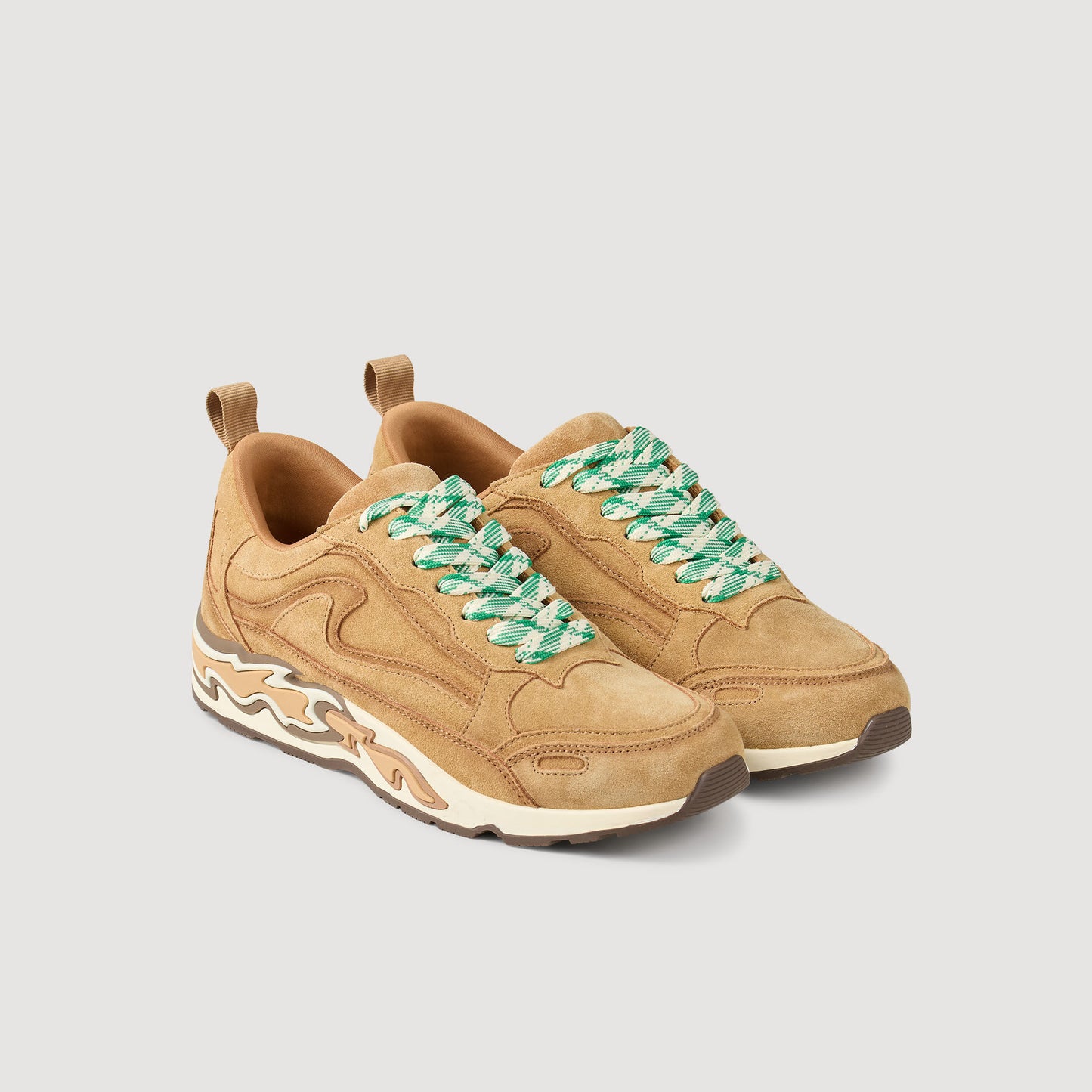 Flame Trainers Beige