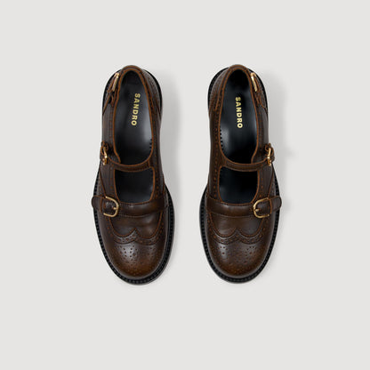 Kaeta Buckle Derbies Brown