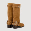 Camden Leather Buckle Boots Camel