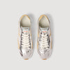 Lightwave Metallic Leather Trainers Silver