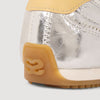 Lightwave Metallic Leather Trainers Silver
