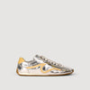 Lightwave Metallic Leather Trainers Silver