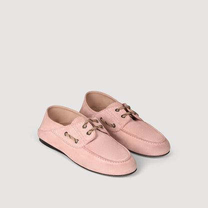 Sene Suede Boat Shoe Loafers PINK