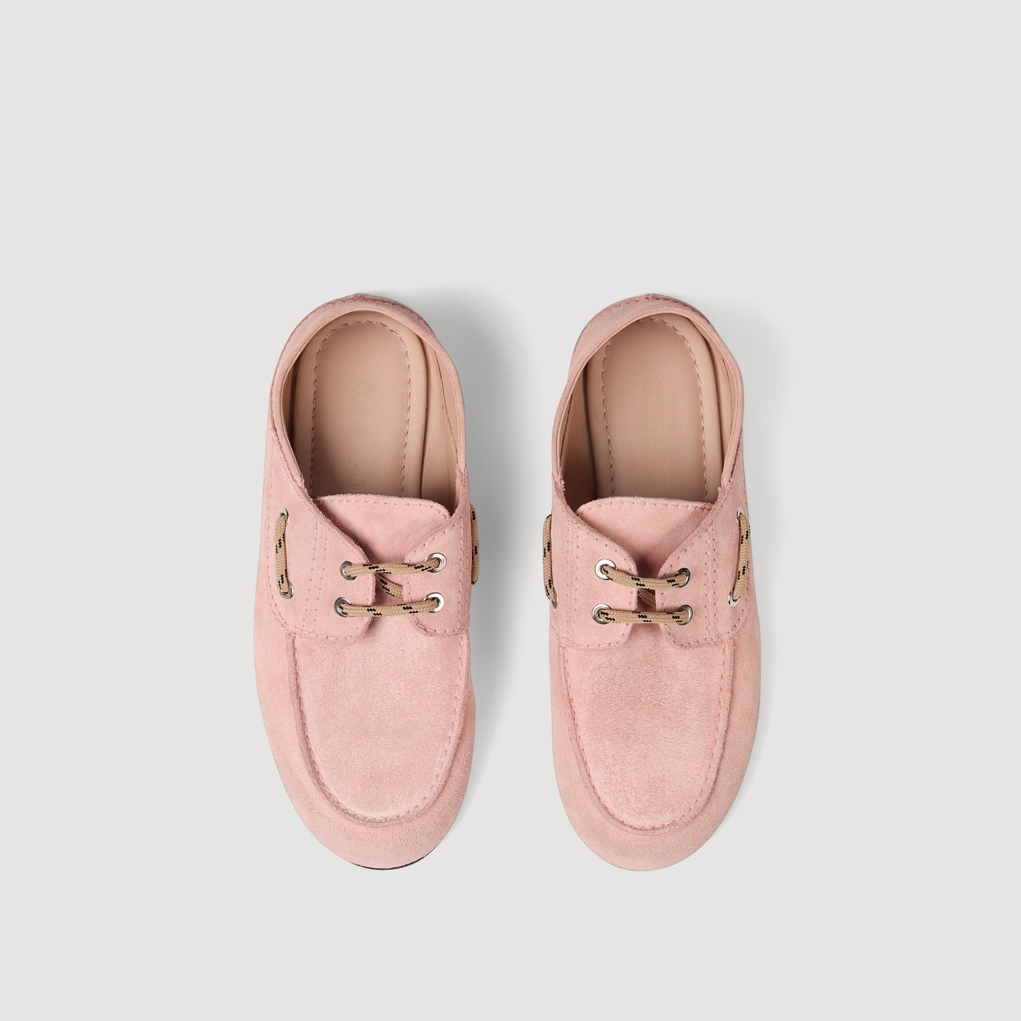 Sene Suede Boat Shoe Loafers PINK