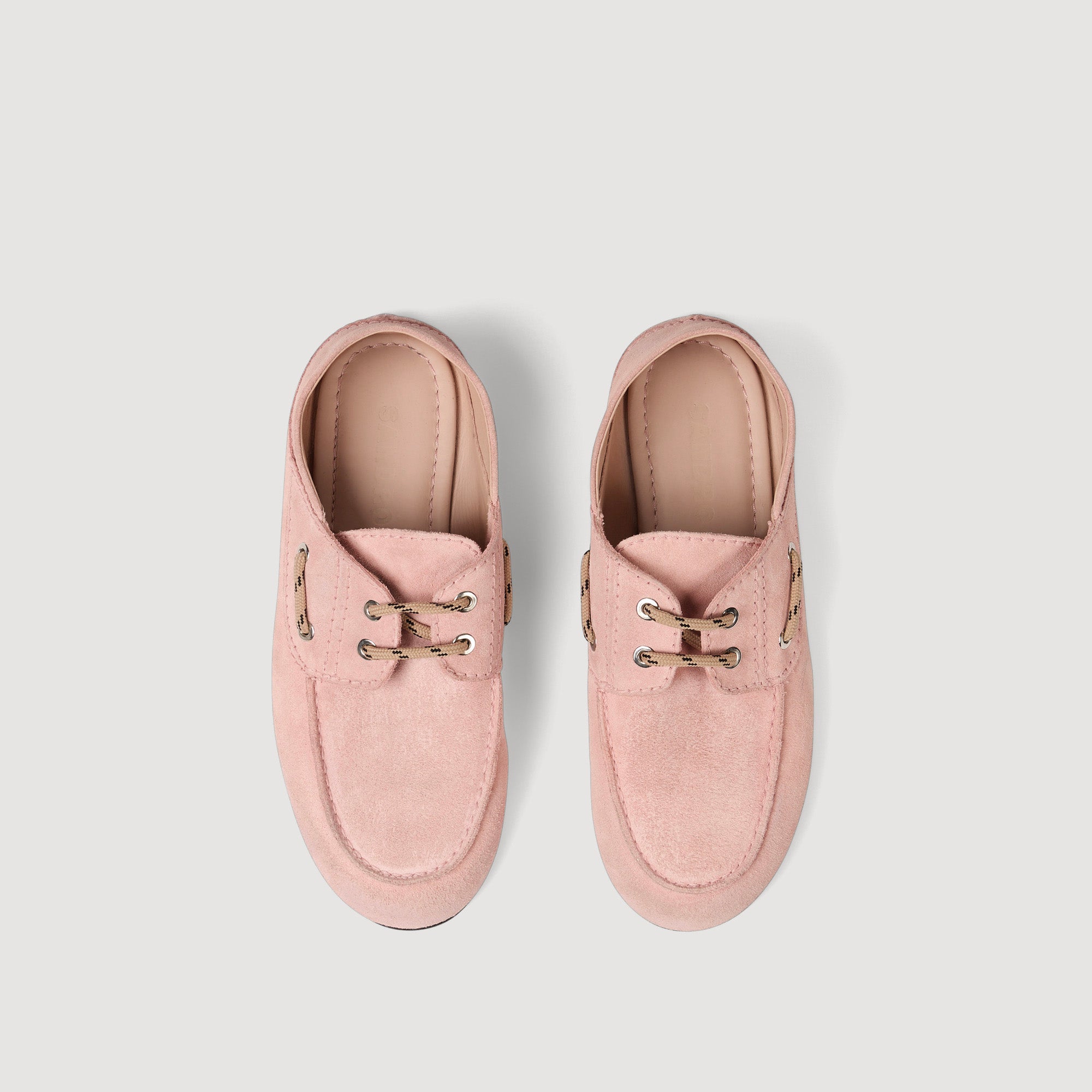 Sene Suede Boat Shoe Loafers PINK
