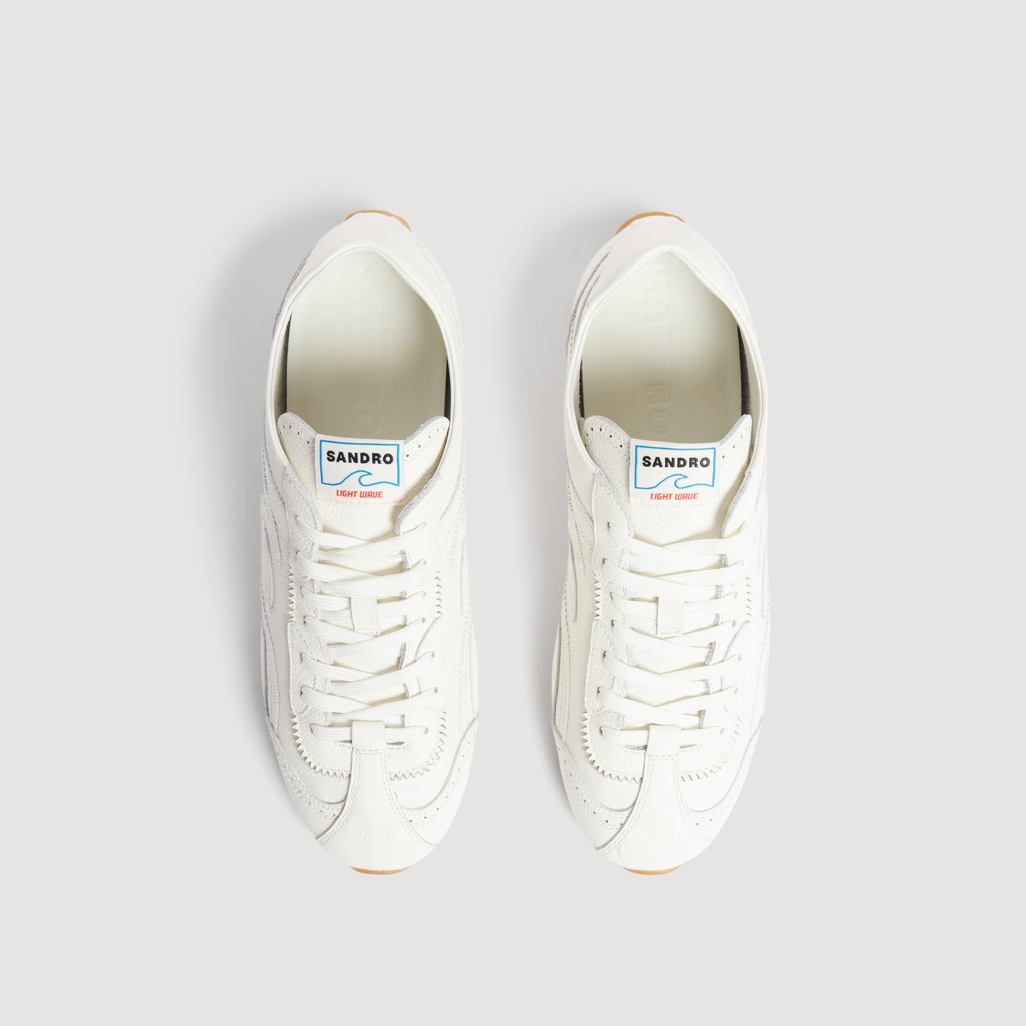 Lightwave Light Wave leather trainers Ecru