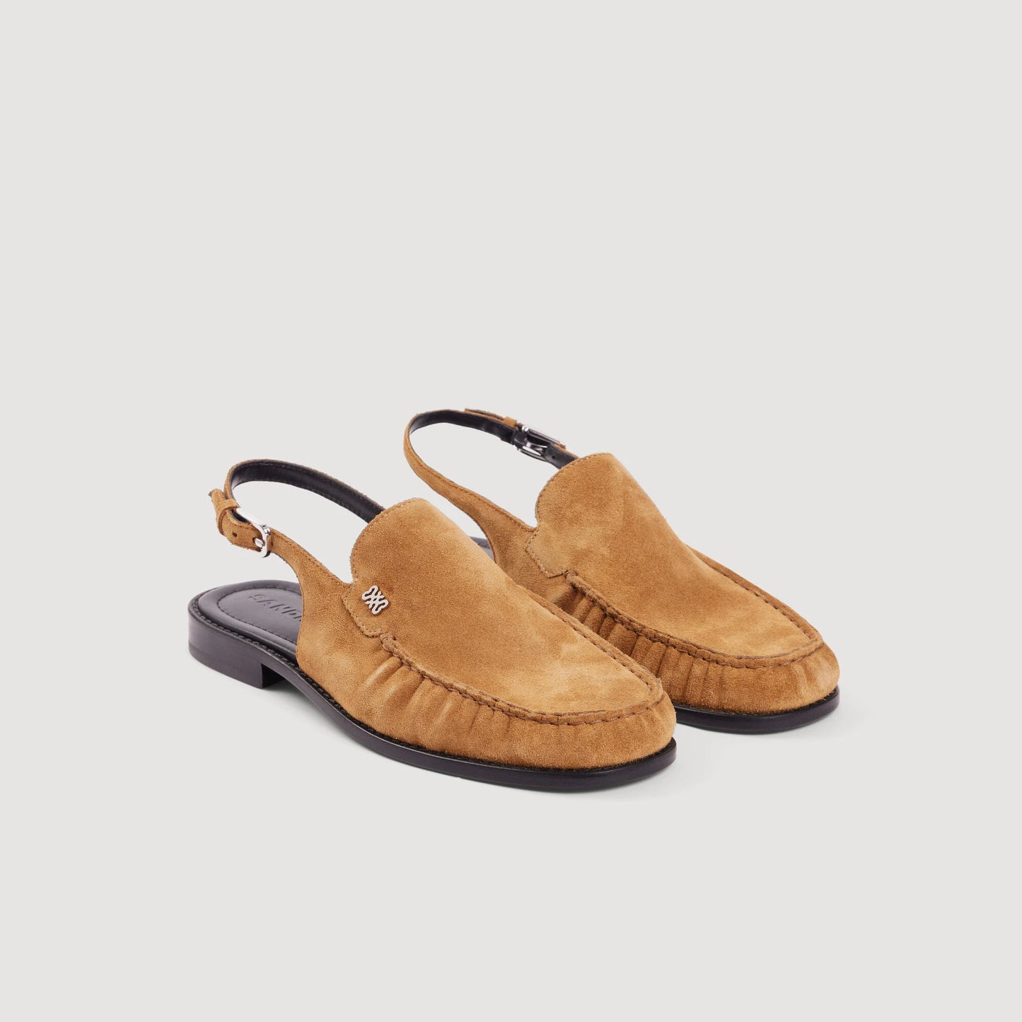 Preppy Suede Loafers Beige