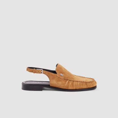 Preppy Suede Loafers Beige