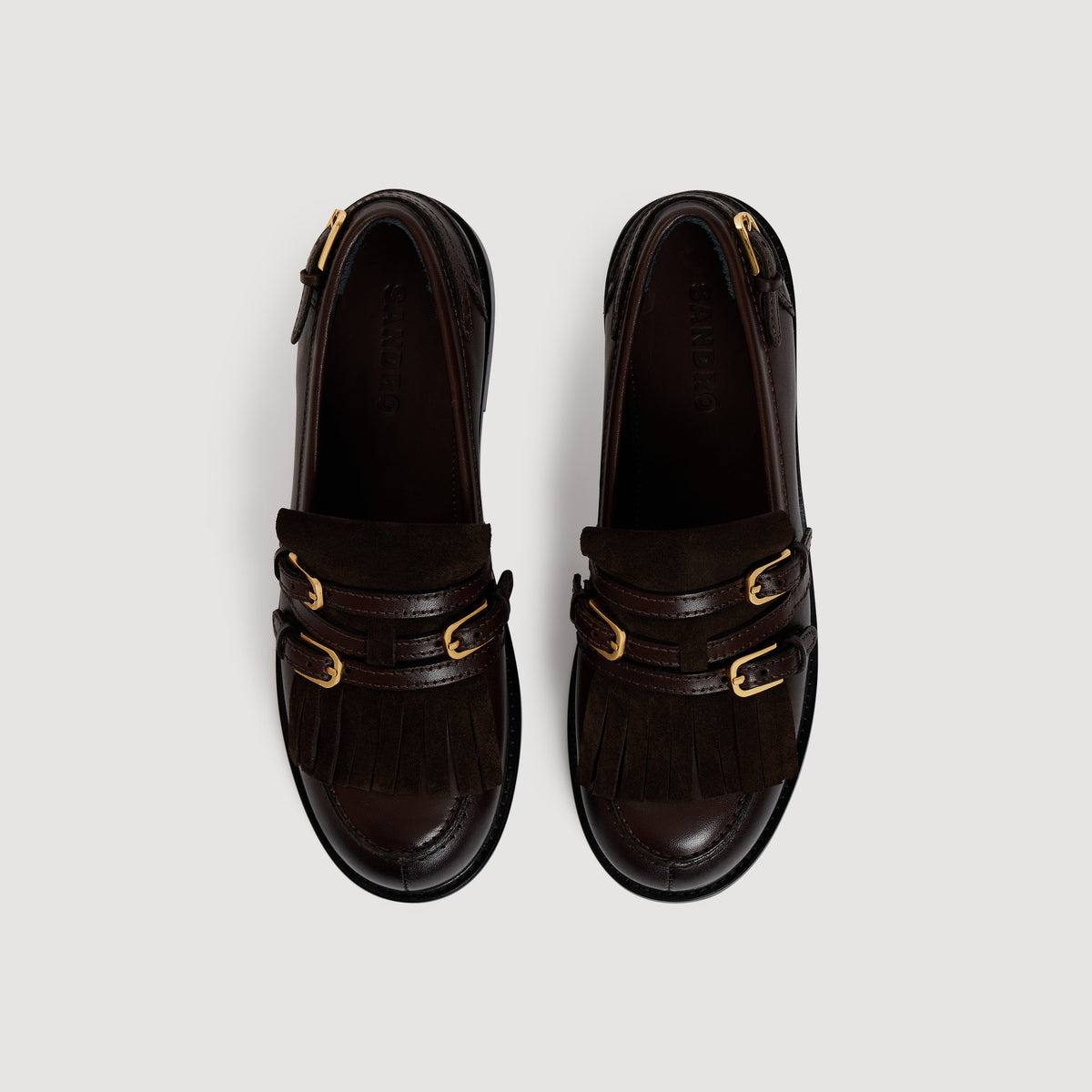 Hill Buckle loafers Brown