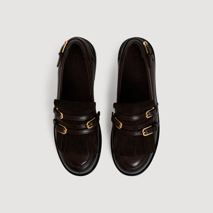 Hill Buckle loafers Brown