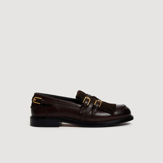Hill Buckle loafers Brown